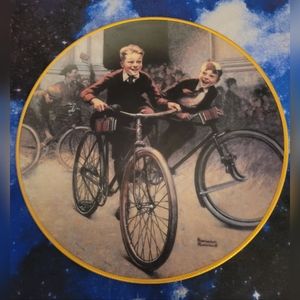 Norman Rockwell Vintage School's Out Plate